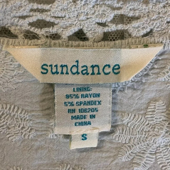Sundance Women's Dreamscape Lace Floral Sheer Embroidered Boho Romantic Size S‎ - Picture 6 of 11